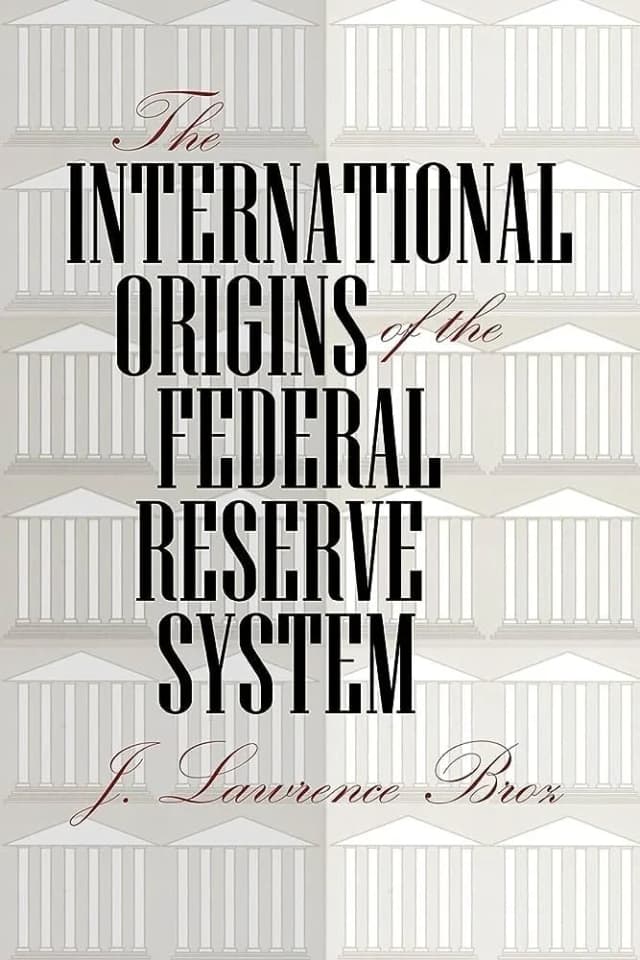 Cover of The International Origins of the Federal Reserve System